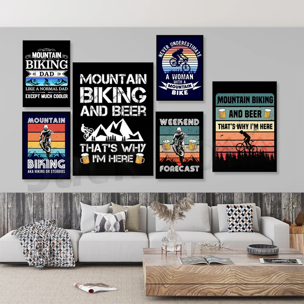 Go-pintura en lienzo con impre - Mountain Biking Europe reseña y precio
